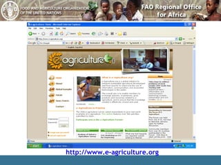 http://www.e-agriculture.org 