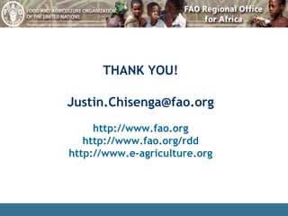 [email_address] http://www.fao.org http://www.fao.org/rdd http://www.e-agriculture.org THANK YOU! 