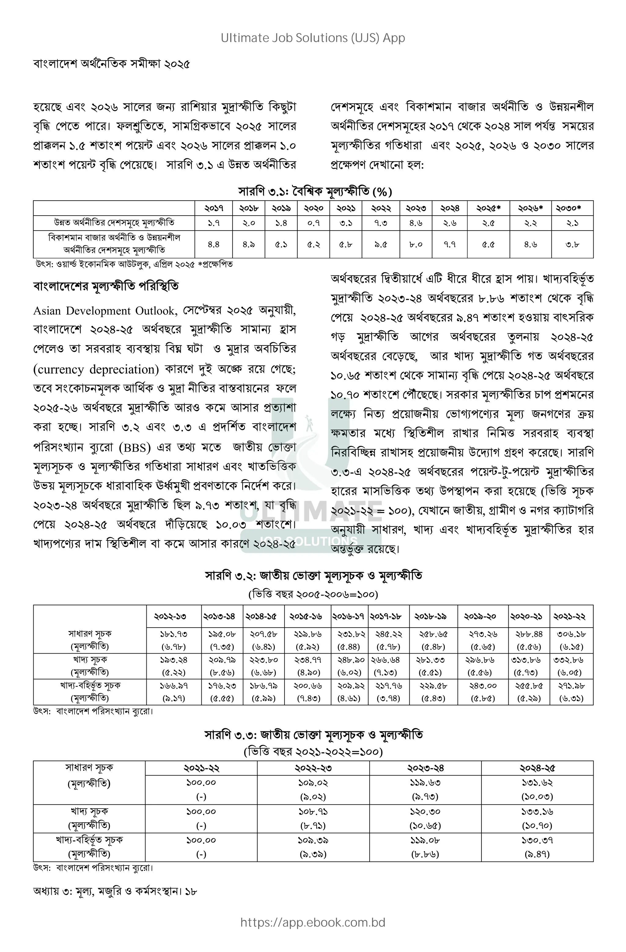 : , ! " # $ । 18
D ? @< $%$G # ^W B )* + š
y z >! ! । c#› , Z ; < $%$& #
H ‚# `.& B B ! — @< $%$G # H ‚# `.%
B B ! — y z >! ?। M .` @ p V
>KB D @< < B < ^ V p B #
V >KB D $%`n >V $%$E # !(”
+ v  @< $%$&, $%$G $% % #
H k!M >K9 D#:
M .`: u< • + (%)
$%`n $%`e $%`o $%$% $%$` $%$$ $%$ $%$E $%$&* $%$G* $% %*
p V >KB D + `.n $.% `.E %.n .` n. E.G $.G $.& $.$ $.`
< B < ^ V p B #
V >KB D +
E.E E.o &.` &.$ &.e o.& e.% n.n &.& E.G .e
ž : , @ H# $%$& *H k !
< # K B + !
Asian Development Outlook, > Ÿ $%$& '( ,
< # K B $%$E-$& V<? )* + W =
>! # < D l< <¡ d )* < C
(currency depreciation) M i ¢ >v ?;
< C # V )* < f< c #
$%$&-$G V<? )* + H I B
D J। M .$ @< . @ HK B < # KB
! R SI (BBS) @ T ^ >; h
¤C + v   M @< 9 ; ]
; ¤C  < D ™j)9 H<M KB ।
$%$ -$E V<? )* + ?# o.n B B, ( y z
>! $%$E-$& V<? K{ m ? `%.% B B।
9 X! Y K B # < M $%$E-$&
V<? [  @A   = ! । 9 X< DQ
)* + $%$ -$E V<? e.eG B B >V y z
>! $%$E-$& V<? o.En B B D < ž
vm )* + v V<? x# $%$E-$&
V<? >< m ?, 9 X )* + v V<?
`%.G& B B >V W y z >! $%$E-$& V<?
`%.n% B B >!ab ? ?। + C ! HB
# kI I H ^ >; :! Y ^ v M ˜
k B # 9 ] < D l<
< Jp 9 D H ^ X v ZDM ?। M
. -@ $%$E-$& V<? ! —-¥-! — )* +
D ; ] T ! ! D ? ( ; ] ¤C
$%$`-$$ = `%%), >(9 ^ , Z M v I v
'(  M, 9 X @< 9 X< DQ )* + D
”€h ?।
M .$: ^ >; h ¤C +
( ; ] <? $%%&-$%%G=`%%)
$%`$-` $%` -`E $%`E-`& $%`&-`G $%`G-`n $%`n-`e $%`e-`o $%`o-$% $%$%-$` $%$`-$$
 M ¤C
( + )
`e`.n
(G.ne)
`o&.%e
(n. &)
$%n.&e
(G.E`)
$`o.eG
(&.o$)
$ `.e$
(&.EE)
$E&.$$
(&.ne)
$&e.G&
(&.Ee)
$n .$G
(&.G&)
$ee.EE
(&.&G)
306.18
(,.- )
9 X ¤C
( + )
`o .$E
(&.$$)
$%o.no
(e.&G)
$$ .e%
(G.Ge)
$ E.nn
(E.o%)
$Ee.o%
(G.%$)
$GG.GE
(n.` )
$e`.
(&.&`)
$oG.eG
(&.&G)
` .eG
(&.n )
./,
(,. )
9 X-< DQ ¤C
( + )
`GG.on
(o.`n)
`nG.$
(&.&&)
`eG.no
(&.oo)
$%%.GG
(n.E )
$%o.o$
(E.G`)
$`n.nG
( .nE)
$$o.&e
(&.E )
$E .%%
(&.e&)
$&&.e&
(&.$o)
0-.1/
(,. -)
ž : < # KB ! R SI ।
M . : ^ >; h ¤C +
( ; ] <? $%$`-$%$$=`%%)
 M ¤C
( + )
$%$`-$$ $%$$-$ $%$ -$E $%$E-$&
`%%.%%
(-)
`%o.%$
(o.%$)
``o.G
(o.n )
` `.G$
(`%.% )
9 X ¤C
( + )
`%%.%%
(-)
`%e.n`
(e.n`)
`$%. %
(`%.G&)
` .`G
(`%.n%)
9 X-< DQ ¤C
( + )
`%%.%%
(-)
`%o. o
(o. o)
``o.%e
(e.eG)
` %. n
(o.En)
ž : < # KB ! R SI ।
Ultimate Job Solutions (UJS) App
https://app.ebook.com.bd
 
