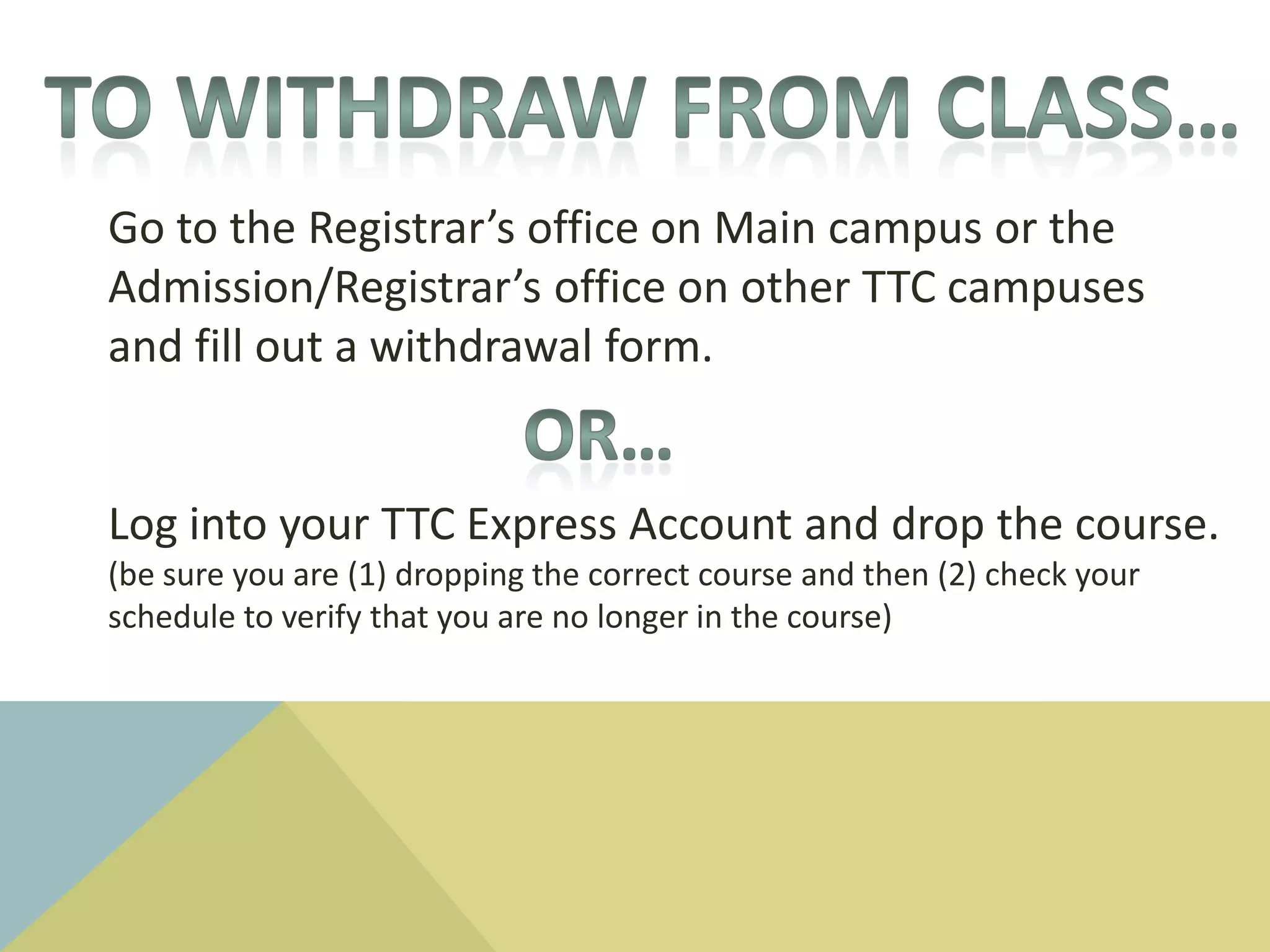 Have confidence that you will make the right decision for you  If you're not sure what to do, talk with someone. Taking positive action about your situation is a critical step to take.
