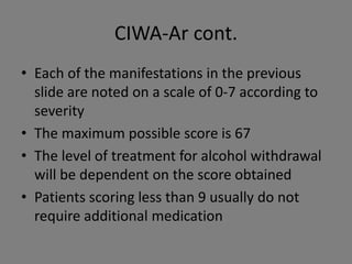 Withdrawal delirium | PPTX