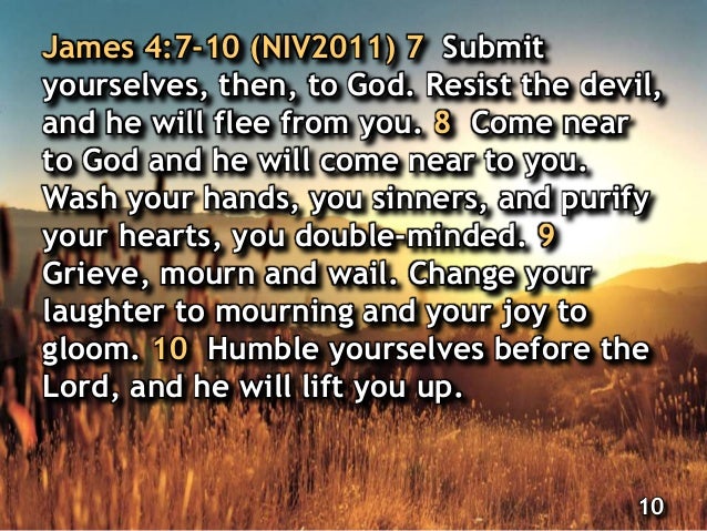 James 4:7-10
