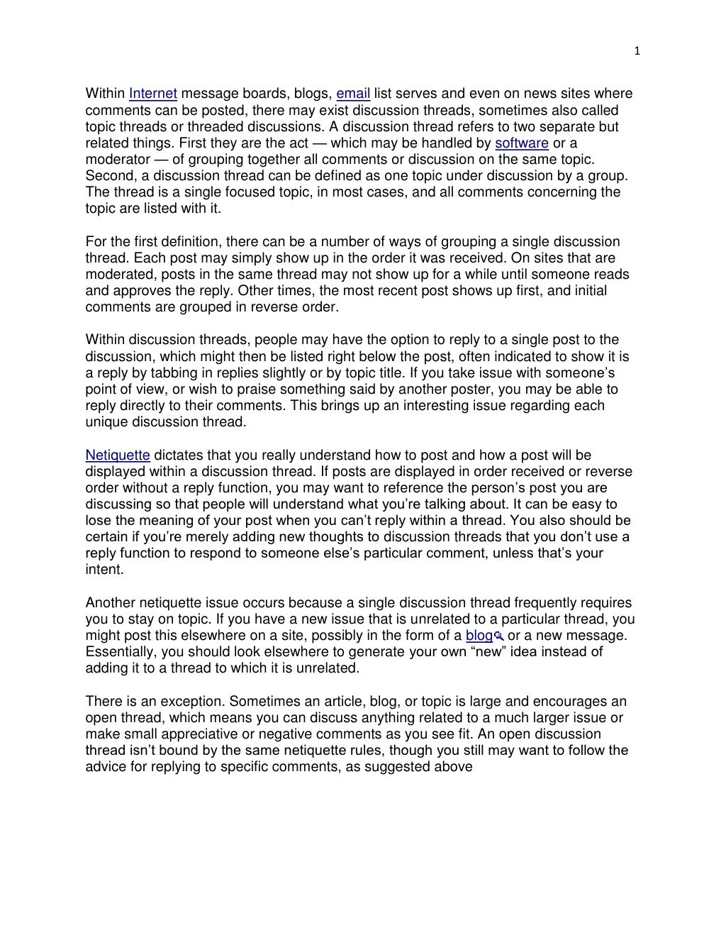 Within Message Boards