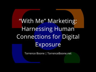 "With Me" Video Marketing