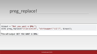 InvictusEurope © 2016
preg_replace!
 