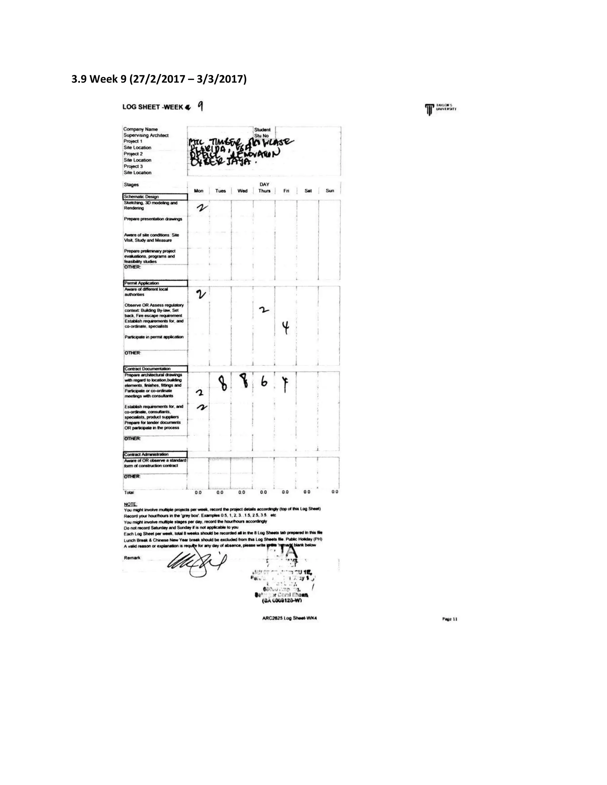 3.9 Week 9 (27/2/2017 – 3/3/2017)
 
