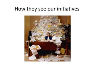 How they see our initiatives
 