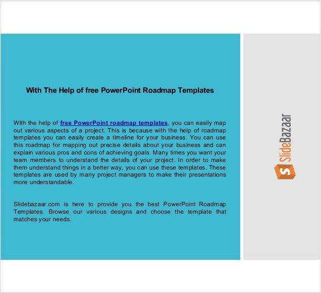 with the help of free powerpoint roadmap templates free powerpoint roadmap template