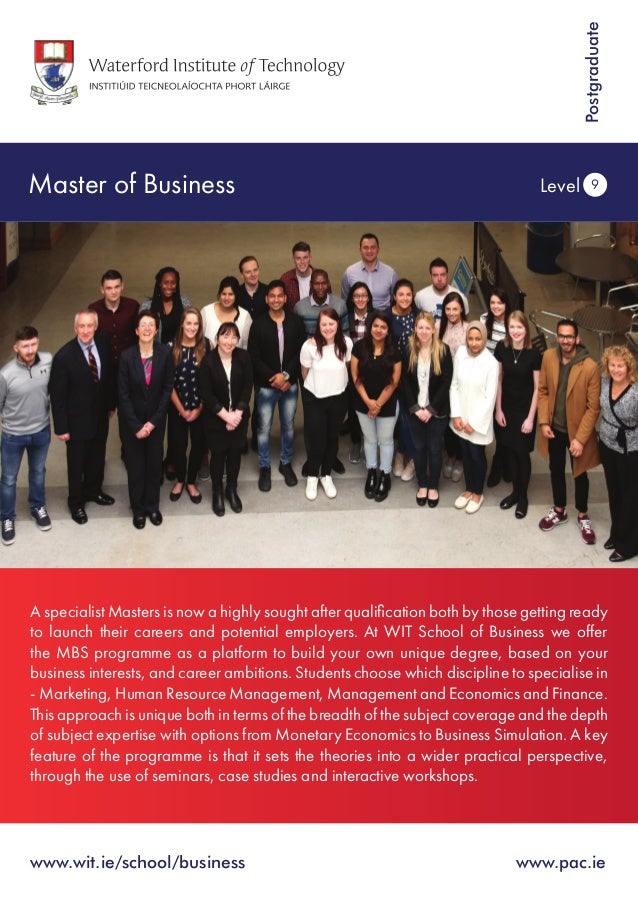 Master of Business