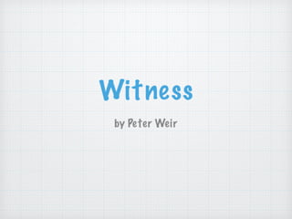 Witness Powerpoint Background Witness | PDF