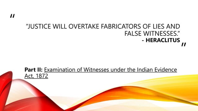 Witnesses Competence And Examination Pptx Law