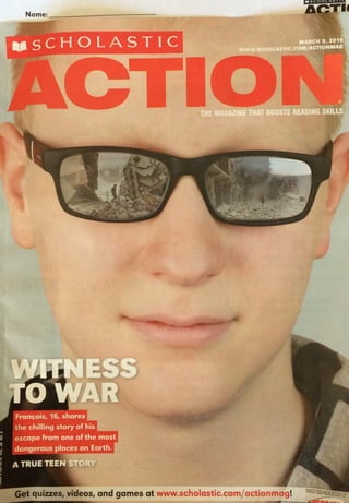 Scholastic Action Magazine: Witness to War (Syria) 