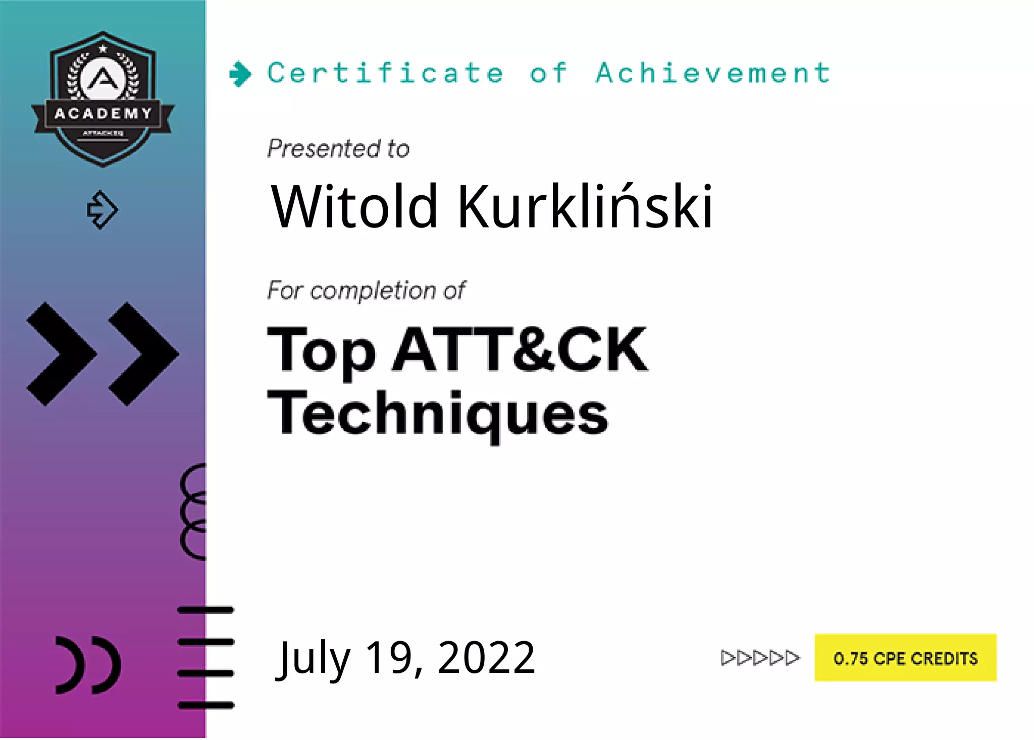 Top ATT&CK Techniques Certification | PDF