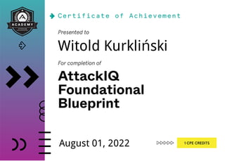 Witold Kurkliński
August 01, 2022
 