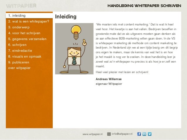 Handleiding whitepaper schrijven
