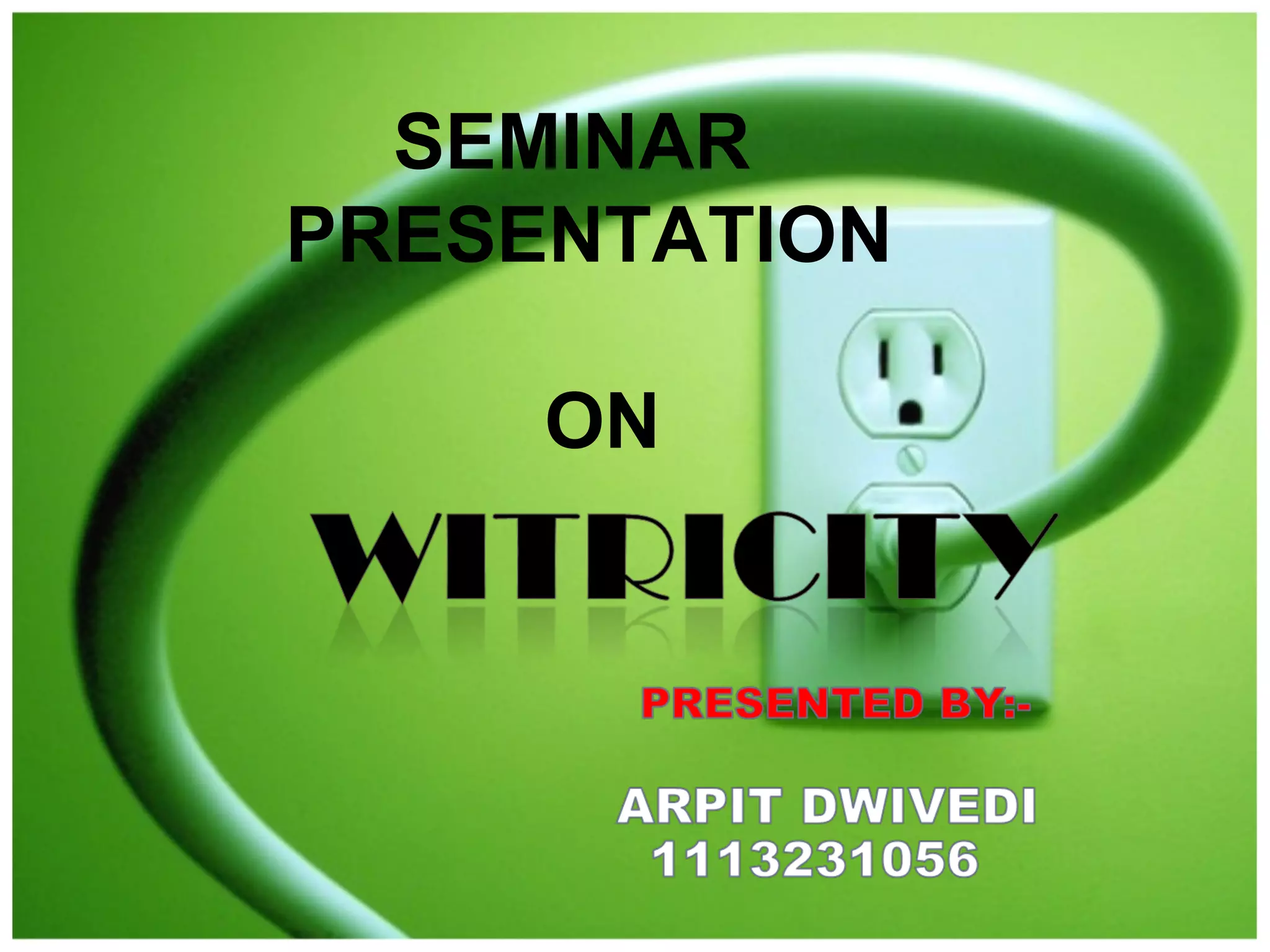 SEMINAR 
PRESENTATION 
ON 
 