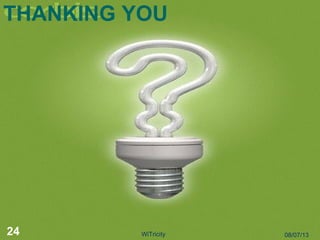 THANKING YOU
24 08/07/13WiTricity
 