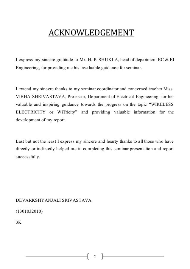 Seminar Report On Witricity Pdf