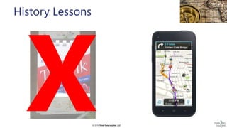 © 2019 Think Data Insights, LLC© 2019 Think Data Insights, LLC
History Lessons
 