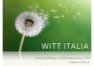 WITT Cosmetics Company profile eng