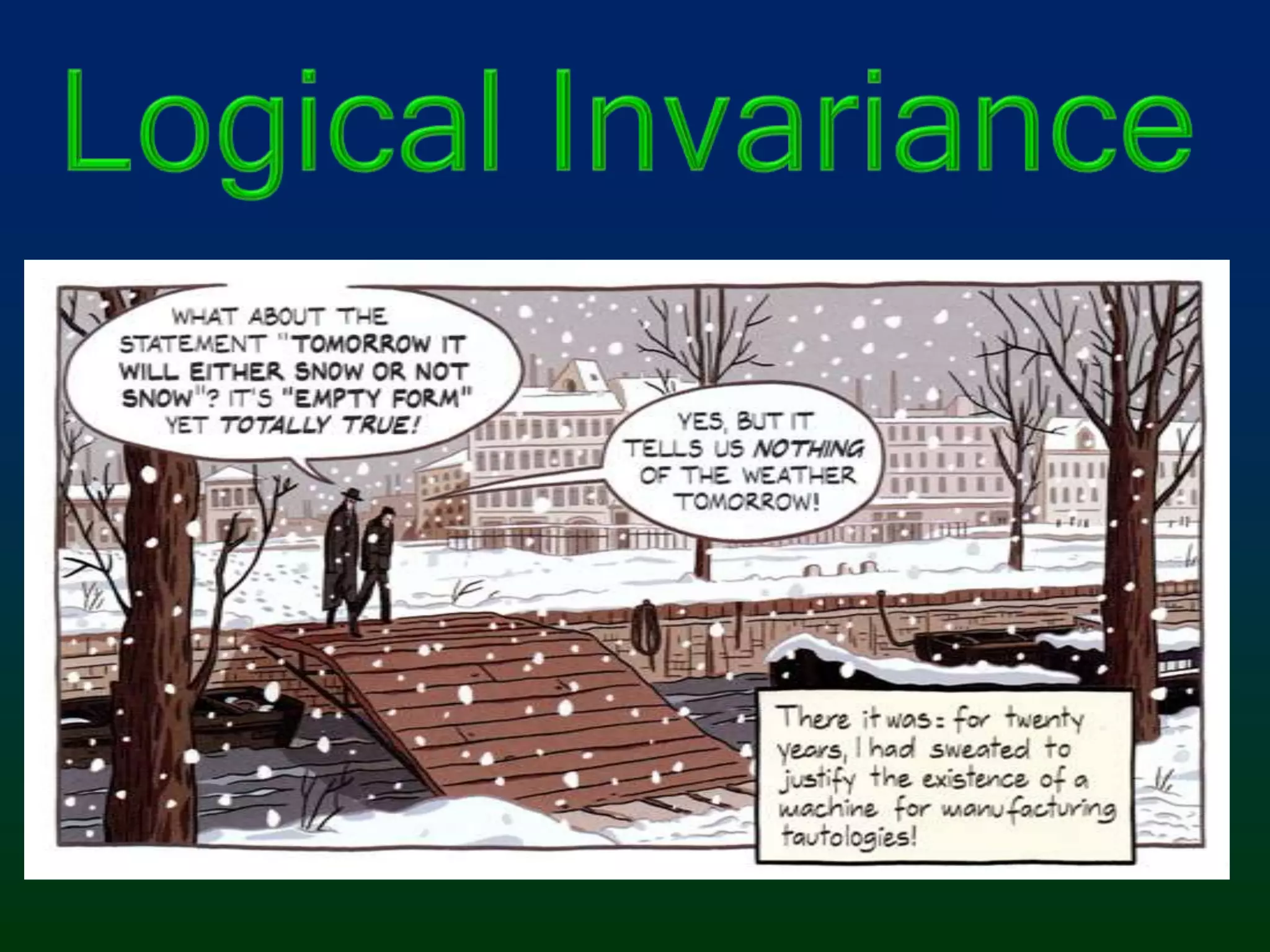 Logical Invariance
