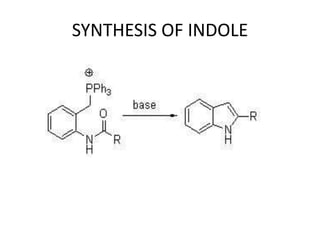 SYNTHESIS OF INDOLE
 