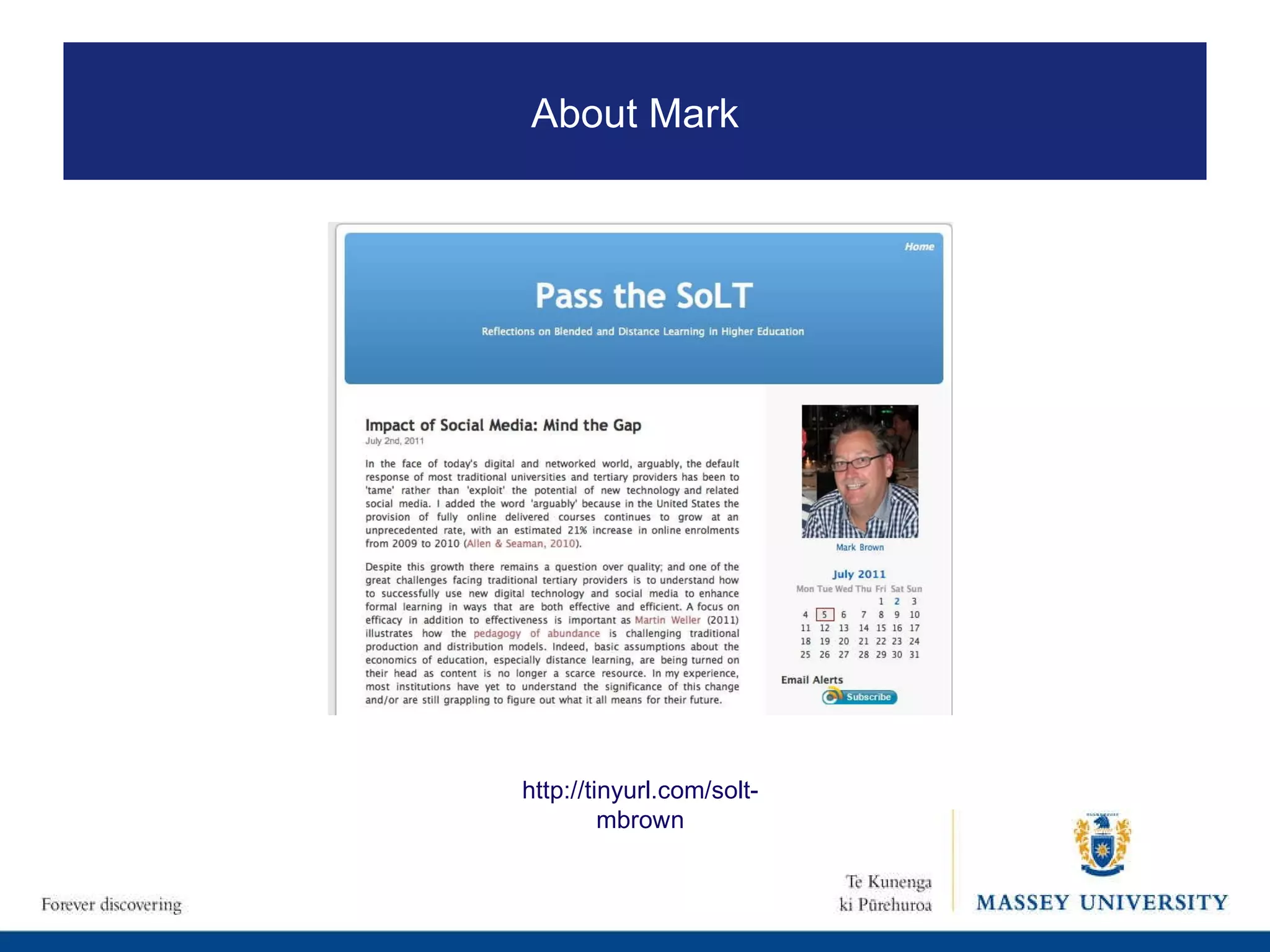 http://tinyurl.com/solt-mbrown About Mark 