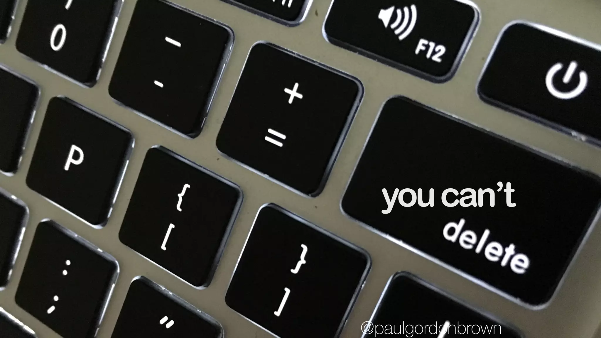 youcan’t
@paulgordonbrown
 