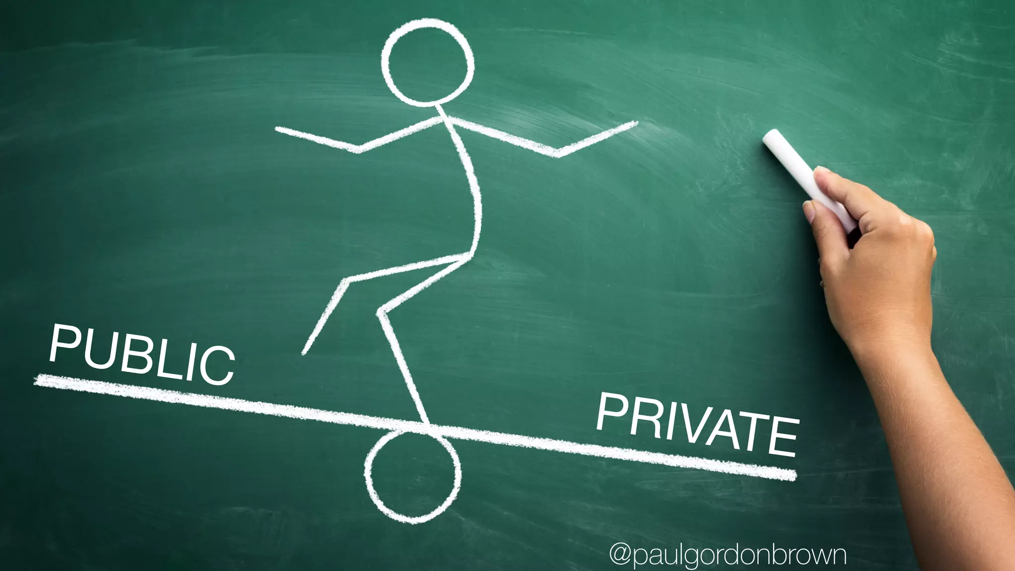 PUBLIC
PRIVATE
@paulgordonbrown
 