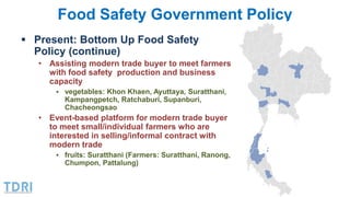 Institutional and Governance Innovation in Thailand’s Food System: The Role of the Private Sector in Food Safety 
