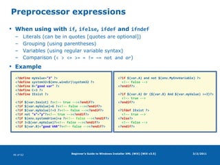 Beginner's Guide to Windows Installer XML (WiX) [WiX v3.5]WiX projectOpen-sourceStarted in 1999"Sponsored" by MicrosoftLead by Rob MenschingCurrent version: 3.5Home pagesCodeplex (distributions)SourceForge (documentation, bug tracking)3/2/2011