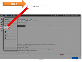 Step 9
Settings

wnws'13

10

 