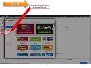 Step 10
Wix App Market

wnws'13

11

 