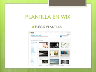 Manual para usar wix | PPTX