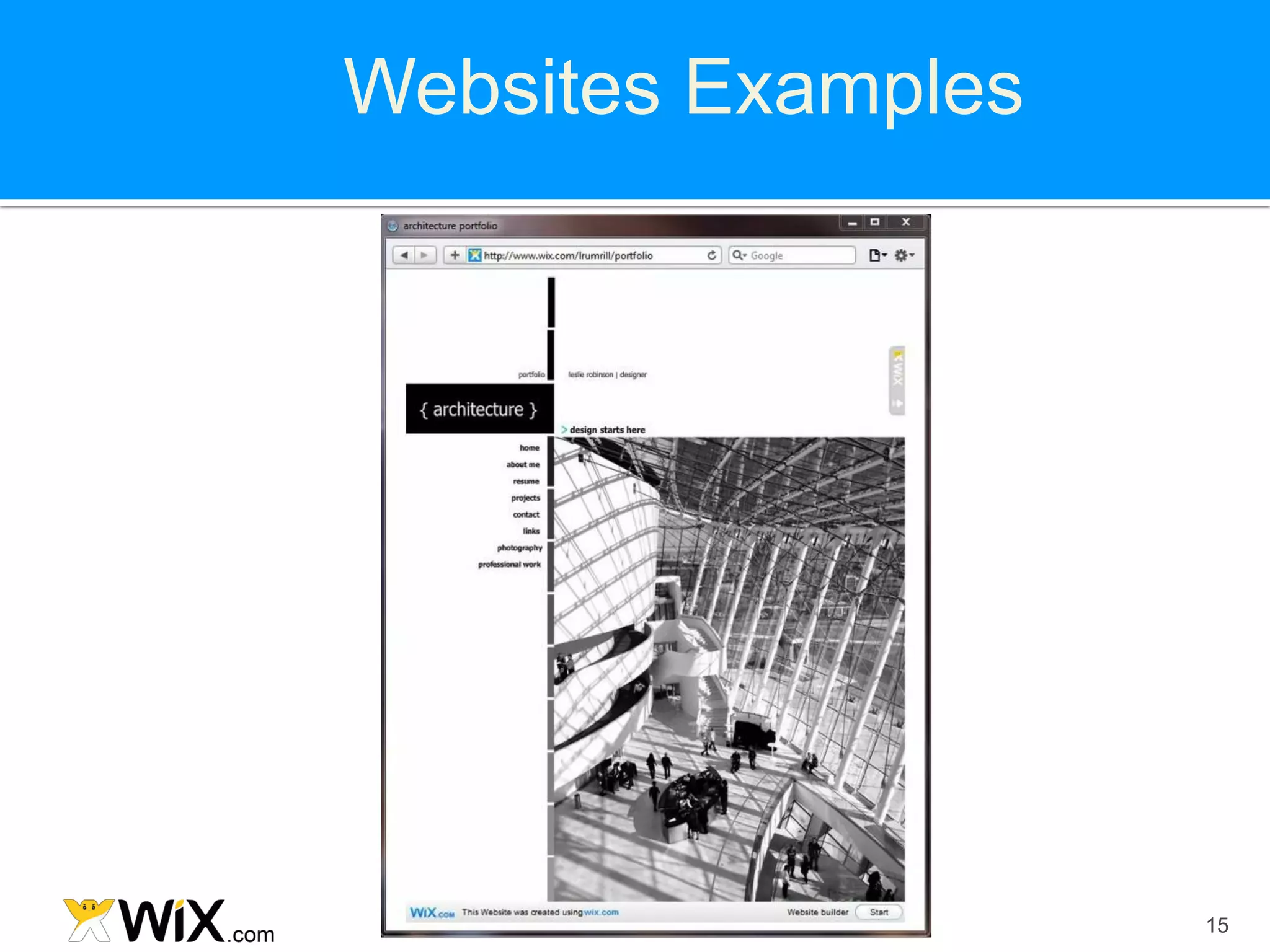 Websites Examples




                    15
 