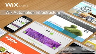 Wix Automation Infrastructure
