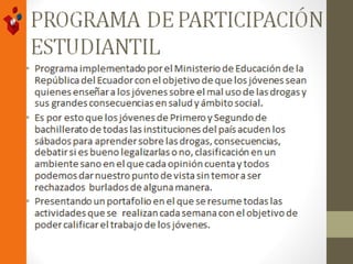 Yo amo mi colegio libre de Drogas