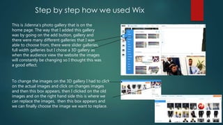 Wix step by step presentation | PPTX