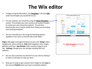 Wix tutorial | PPTX