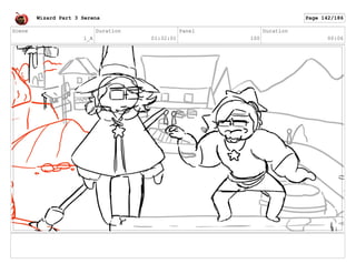 Scene
1_A
Duration
01:32:01
Panel
100
Duration
00:06
Wizard Part 3 Serena Page 142/186
 