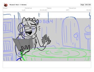 Scene
1_A
Duration
01:32:01
Panel
107
Duration
00:04
Wizard Part 3 Serena Page 149/186
 