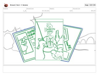 Scene
1_A
Duration
01:32:01
Panel
123
Duration
00:25
Wizard Part 3 Serena Page 165/186
 