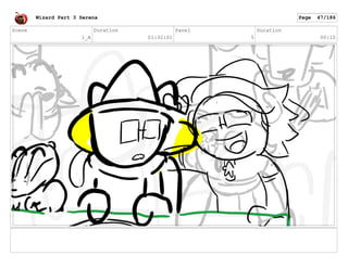 Scene
1_A
Duration
01:32:01
Panel
5
Duration
00:10
Wizard Part 3 Serena Page 47/186
 