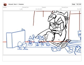 Scene
1_A
Duration
01:32:01
Panel
10
Duration
01:00
Wizard Part 3 Serena Page 52/186
 