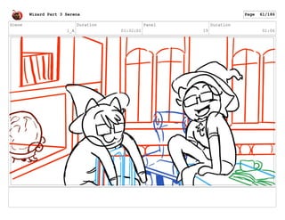 Scene
1_A
Duration
01:32:01
Panel
19
Duration
01:06
Wizard Part 3 Serena Page 61/186
 