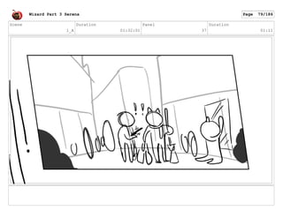 Scene
1_A
Duration
01:32:01
Panel
37
Duration
01:11
Wizard Part 3 Serena Page 79/186
 