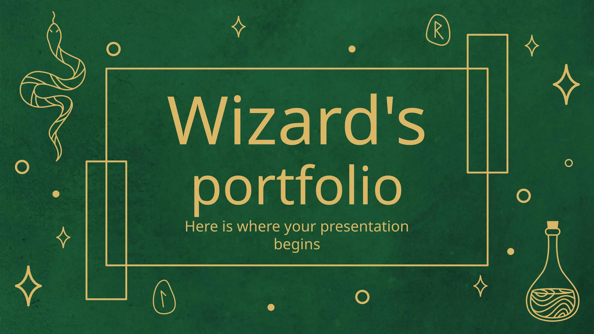 Wizard's
portfolio
Here is where your presentation
begins
 