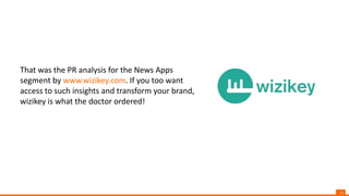 11
That was the PR analysis for the News Apps
segment by www.wizikey.com. If you too want
access to such insights and transform your brand,
wizikey is what the doctor ordered!
 