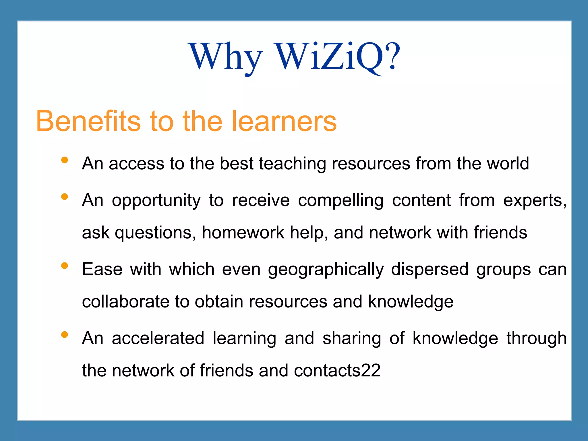 More career growth and opportunities with your profile searched by learners on WiZiQ and Google