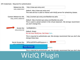 WizIQ Plugin
 